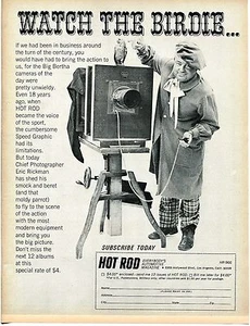 1966 Hot Rod Magazine Watch The Birdie Subscription Order Form Print Ad - Picture 1 of 1