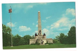 1963 ABRAHAM LINCOLN Obelisk TOMB Oak Ridge Springfield ILLINOIS Postcard - Picture 1 of 2