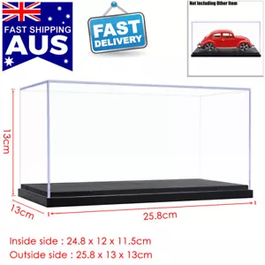 AU Clear Perspex Case 25cm L Acrylic Display Box Dustproof Protection Big Size - Picture 1 of 12