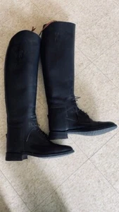 Botas de campo de cuero EFFINGHAM para dama *NUEVAS* negras TALLA 7 * Estilo #250L - Imagen 1 de 4