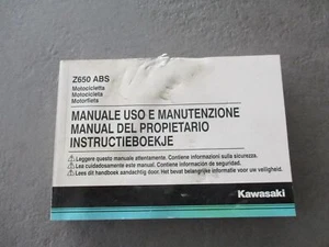 Manual del Propietario Kawasaki Z 650 ABS ET 99922-1405-01 Manual del usuario - Imagen 1 de 4