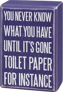 Box Sign And Sock Set Toilet Paper 457004 - Picture 1 of 3