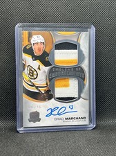 2020-21 The Cup Emblems of endorsements #04/15 GU PATCH brad marchand AUTO