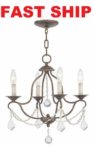 Livex Lighting 6424-71 Chesterfield Mini Chandelier, Venetian Golden Bronz - Picture 1 of 2
