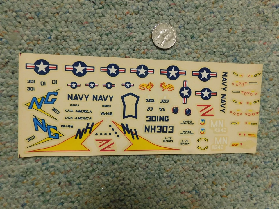 MPC Profile Series decals 1/72 LTV A-7D/E Corsair II S44 - Image 1 of 1