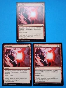 3x Blindblast War of the Spark 2019 MB Mtg Magic Card Instant Red Mountain 114 - Picture 1 of 4
