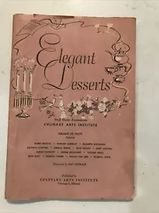 Elegantes Desserts Kochbuch Vintage 1955 Culinary Arts Institute - kostenloser Versand - Bild 1 von 7