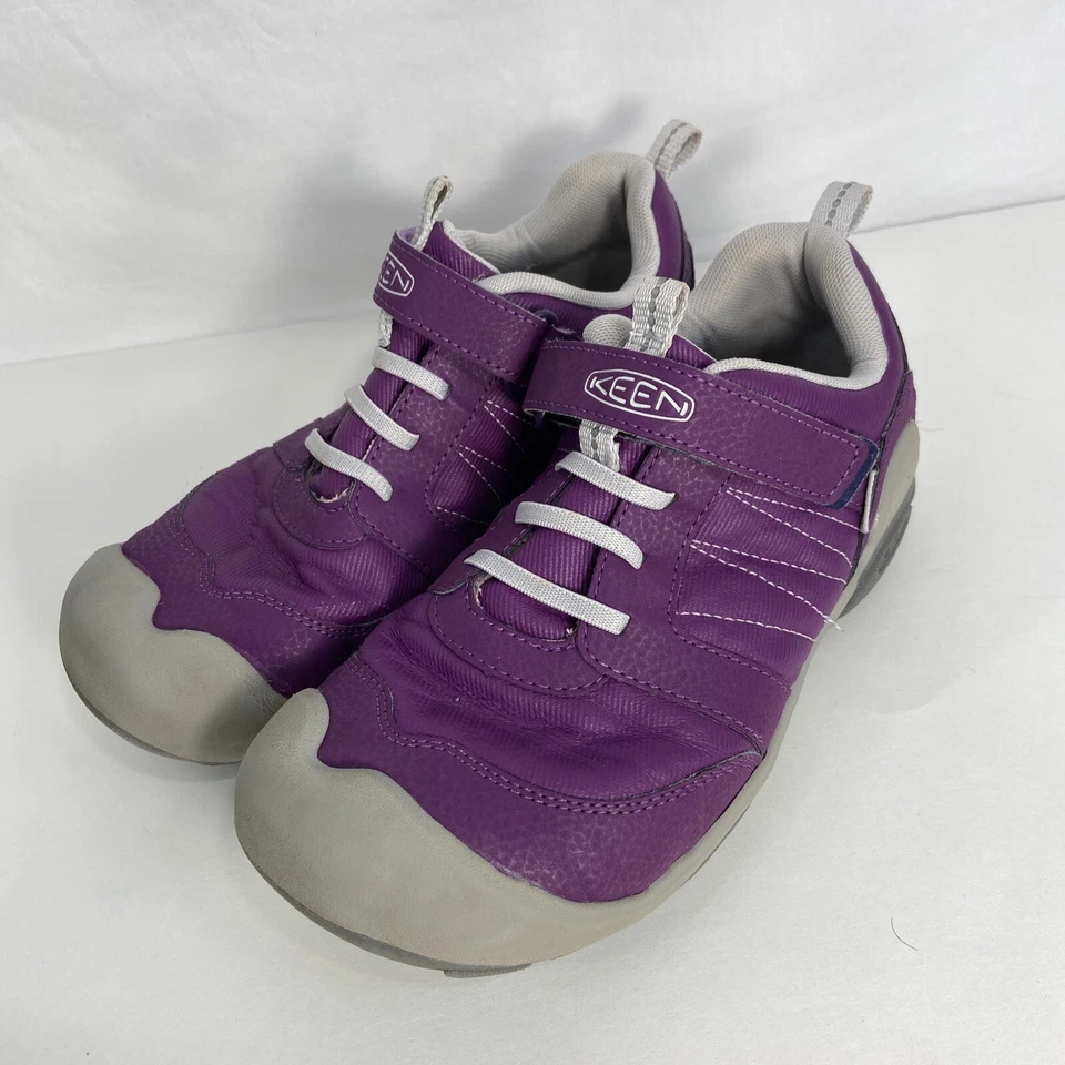 Keen Sneaker Notch Peak Hiking Shoe Youth Sz 5 US Purple Hook & Loop Foto 1 de 1