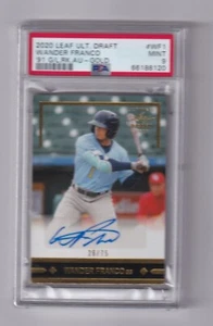 WANDER FRANCO - 2020 LEAF ULTIMATE DRAFT - '91 GOLD LEAF ROOKIE AUTO - PSA MT 9 - Picture 1 of 1