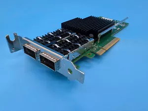Dell Intel XL710-QDA2 Dual Port - 40Gbps QSFP+ PCIe-x8 Low Profile 8DKFV 08DKFV - Picture 1 of 4