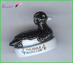 Feve Les races Canard Duck Ente Edition Atlas " La Fuligule Morillon " #B2 - Imagen 1 de 1