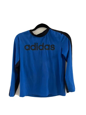 Adidas Long Sleeve Dark Blue/Black Shirt-Youth Medium 10/12 - Image 1 of 2