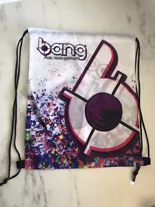 Bang Energy Drink Drawstring Backpack Bag Promo String Sack Fuel Your Destiny - Picture 1 of 4