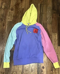 Teddy Fresh Hoodie Men L Color Block Sweater Original Pastel Hipster Skater - Picture 1 of 3
