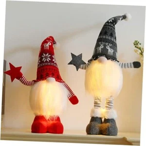 2Pcs 24.8 Inch Large Size Lighted Standing Christmas Gnomes 2PC-Gnomes - Picture 1 of 7