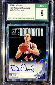 CSG 9 MINT 2018 DAN ISSEL SP #D /99 AUTO PANINI DONRUSS HALL DOMINATOR G1472 - Picture 1 of 2