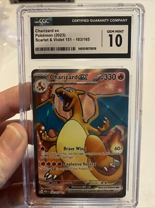 PSA 10 GM Charizard ex Pokémon MEW EN 151 Ultra Rare 183/165 TCG 2023 #183 - Picture 1 of 2
