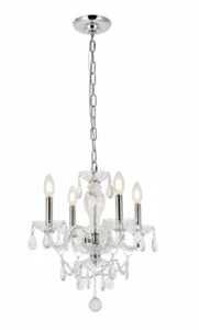 Crystal Chandelier Pendant Dining Room Bedroom Bathroom Ceiling Light Fixture - Picture 1 of 6