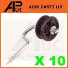 10 x  Electric Fence Roller corner Insulators Screw Poly wire Rope Fencing end