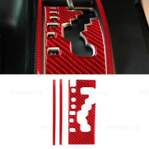 3 piezas para Toyota@ FJ 2007-14 Cruiser rojo fibra de carbono ajuste automático cambio de marcha - Imagen 1 de 12