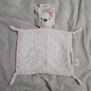 Mantas y más allá Rosa Nunu Cachorro Perro Manta de Seguridad Lovey Baby Peluche Suave Nuevo - Imagen 1 de 8