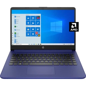 Hewlett Packard 14 HD PC Laptop; AMD 3020e; 4GB RAM/64GB - Blue (14-fq0010nr) - - Picture 1 of 12