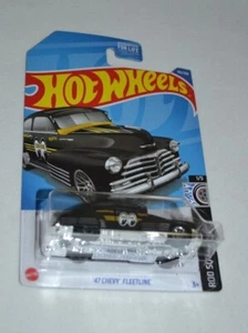 HOT WHEELS 2022 ROD SQUAD 1/5 - '47 CHEVY FLEETLINE NEGRO SATINADO MOONEYES - Imagen 1 de 6
