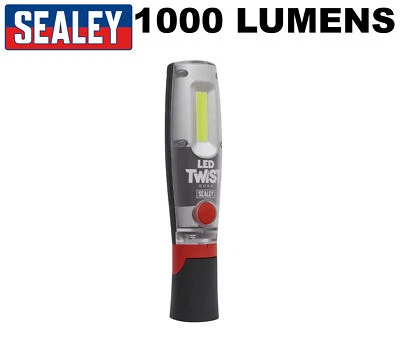 Sealey LED1001 Rechargeable Inspection Lamp Wireless 8w COB LED Twist 1000Lm - Image 1 of 3