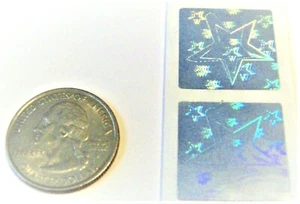 100 to 1000 ST Shifting Stars Hologram Product Protection Label Stickers - Picture 1 of 7