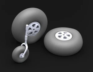 Rueda principal y trasera Bristol Beaufort 1/48 actualización banda de rodadura suave RFF48247 - Imagen 1 de 1