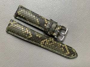 Genuine Snake Skin Leather watch strap band Size 10..17 18 19 20 21 22 23 2426mm - Picture 1 of 16