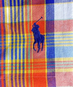 Authentic Polo Ralph Lauren 100% Cotton Beach Picnic Blanket 60x60” OEKO-TEX® - Picture 1 of 10