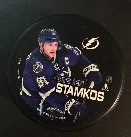 STEVEN STAMKOS TAMPA BAY LIGHTNING HOCKEY PUCK NHL PLAYER Cover