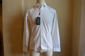 BURBERRY PRORSUM MODERN FIT OPTIC WHITE DRESS CRISP SHIRT S 15 3/4 40 ITALY - Picture 1 of 10