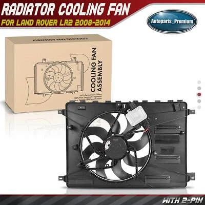 发动机散热器冷却风扇组件带导风槽适用于路虎 LR2 08-14 LR026078 — 第 1/4 张图片