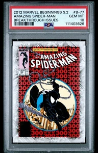 2012 UD MARVEL BEGINNINGS SERIES 2 BREAKTHROUGH ISSUES #B-77 SPIDER-MAN PSA 10 - Picture 1 of 2