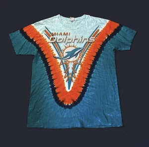 NWT Majestic Brand Miami Dolphins Tie-Dye AOP Men’s Size 2XL Brand New - Picture 1 of 2