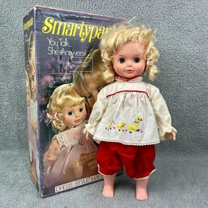 Muñeca Smartypants 18" parlante bebé niña juguete figura rubia 1971 topper vintage 3 - Imagen 1 de 12