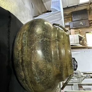 Decorative Copper ? Metal Planter Pot Flower Plant Container, Rustic marbled 7” - Picture 1 of 7