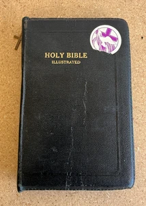 HOLY BIBLE KJV Leather Red Letter Edition World Publishing Zipper - Foto 1 di 7