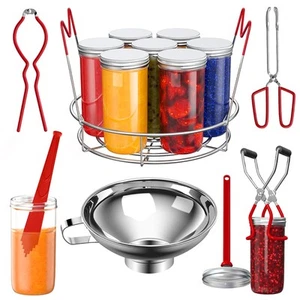 Canning Supplies Starter Kit 7 Piece Canning Tools Set with Stainless Steel - Picture 1 of 7