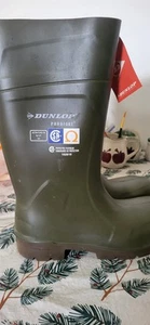Dunlop Purofort Full Safety green boots. New without box - Picture 1 of 4