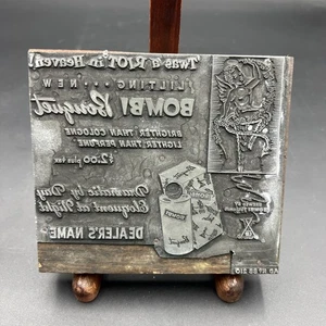 Profumo Bombi vintage BLACK MAGIC PIOMBO? PIASTRA DI STAMPA 5-5/8"x5" - Foto 1 di 10