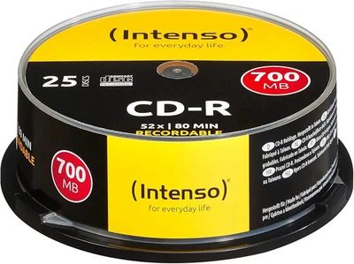 Intenso 1001124 CD-R 52x 25 Pack Cakebox - Image 1 of 2