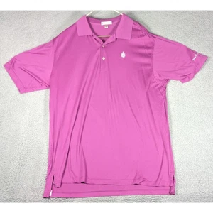 Peter Millar Polo Mens Size Extra Large Purple Golf Polo Casual Short Sleeve - Picture 1 of 7
