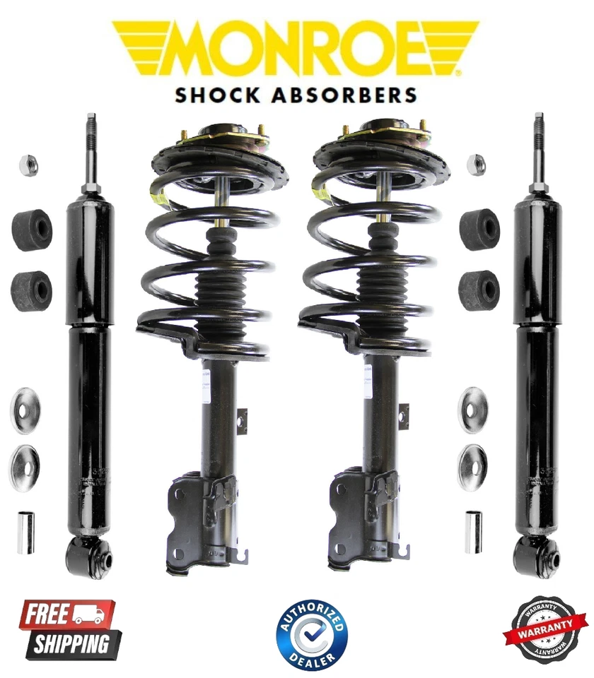 Conjunto completo de muelle helicoidal delantero y amortiguador trasero Monroe para 03-07 Nissan Murano Foto 1 de 1