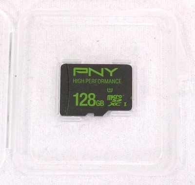 PNY 128GB microSDXC UHS I U1 Class 10 Flash Memory Card - Combined Shipping - Image 1 of 4