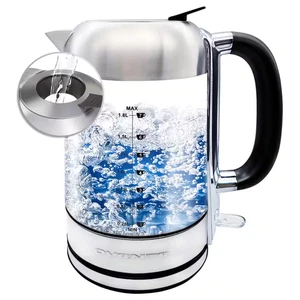Electric Kettle 1. 8L Borosilicate Glass, 1500W Instant Water Boiler, Prontofill - Picture 1 of 8