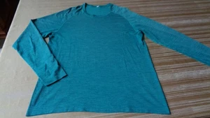 Camisa Lululemon Para Hombre Extra Grande Verde Manga Larga Rendimiento Elastizada Activa - Imagen 1 de 13
