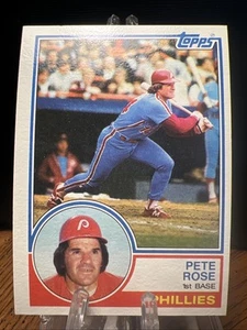 1983 Topps #100 Pete Rose - Philadelphia Phillies - Imagen 1 de 2